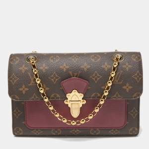 Pre Owned Louis Vuitton Raisin Monogram Canvas and Leather Victoire Bag
