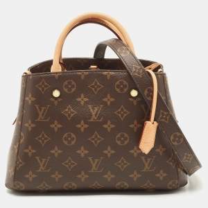 Pre Owned Louis Vuitton Monogram Canvas Montaigne BB Bag