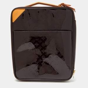 مملوكة مسبقًا Louis Vuitton Amarante Monogram Vernis Pegase 45 Suitcase
