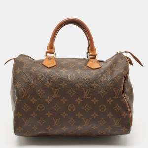 Pre Owned Louis Vuitton Monogram Canvas Speedy 30 Bag