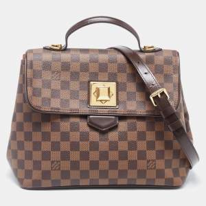 Pre Owned Louis Vuitton Damier Ebene Canvas Bergamo MM Bag