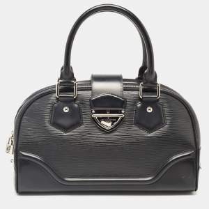 Pre Owned Louis Vuitton Black Epi Leather Montaigne GM Bag