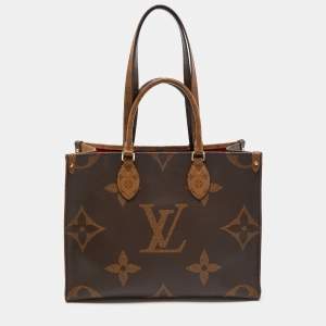 Pre Owned Louis Vuitton Reverse Monogram Canvas Giant Onthego MM Bag