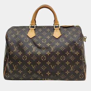 Louis Vuitton Brown Monogram Canvas Speedy 35 bag