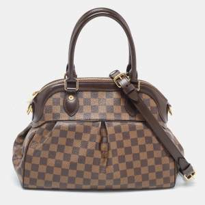 Pre Owned Louis Vuitton Damier Ebene Canvas Trevi PM Bag
