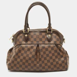 Pre Owned Louis Vuitton Damier Ebene Canvas Trevi PM Bag