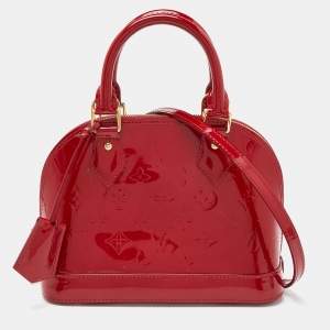 Pre Owned Louis Vuitton Indian Rose Monogram Vernis Alma BB Bag