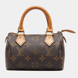 Louis Vuitton Brown Monogram Nano Speedy Bandouliere