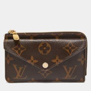 Louis Vuitton Black Monogram Canvas Recto Verso Card Holder