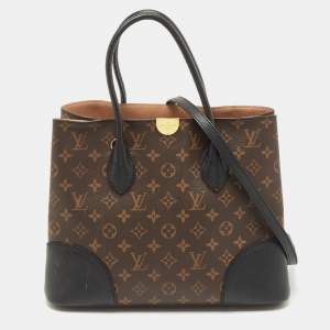 Pre Owned Louis Vuitton Black Monogram Canvas Flandrin Tote