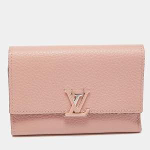 Louis Vuitton Magnolia Leather Capucines Compact Wallet
