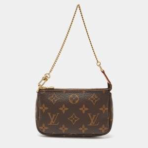 Pre Owned Louis Vuitton Monogram Canvas Mini Pochette Accessories 