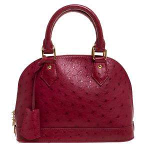 Louis Vuitton Jaipur Ostrich Alma BB Bag