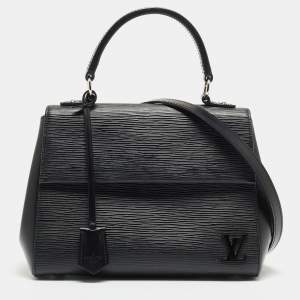  Louis Vuitton Black Epi Leather Cluny BB Bag