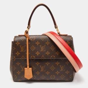 Pre Owned Louis Vuitton Monogram Canvas and Leather Cluny BB Bag