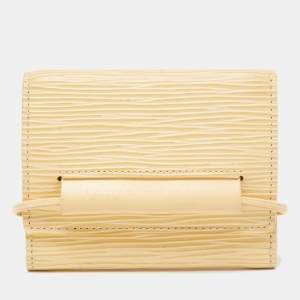 Louis Vuitton Vanilla Epi Leather Elastique Wallet