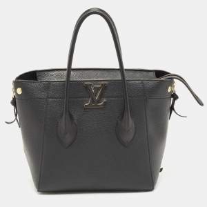 Pre Owned Louis Vuitton Black Leather Freedom Bag