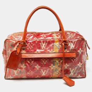 Pre Owned Louis Vuitton Multicolor Monogram Limited Edition Pulp Weekender PM Bag