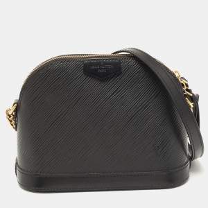 Pre Owned Louis Vuitton Black Epi Leather Mini Alma Bag