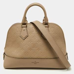 مملوكة مسبقًا Louis Vuitton Tourterelle Monogram Empreinte Leather Neo Alma PM Bag