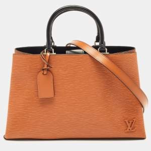 Pre Owned Louis Vuitton Cipango Gold Epi Leather Kleber MM Bag