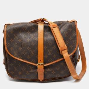 Louis Vuitton Monogram Canvas Saumur 35 Messenger Bag