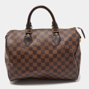 Louis Vuitton Damier Ebene Canvas Speedy 30 Bag