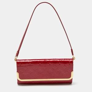 Pre Owned Louis Vuitton Pomme D'Amour Monogram Vernis Rossmore MM Bag