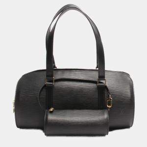 مملوكة مسبقًا Louis Vuitton Black Epi Leather Soufflot Satchel Bag