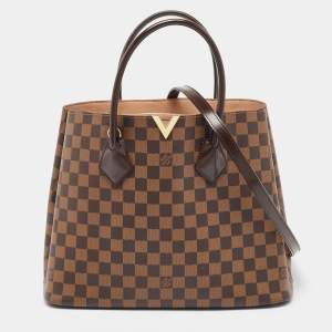 Pre Owned Louis Vuitton Damier Ebene Canvas Kensington V Bag