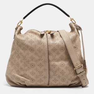 Pre Owned Louis Vuitton Sandy Monogram Mahina Leather Selene MM Bag