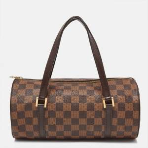 Pre Owned Louis Vuitton Damier Ebene Canvas Papillon 26 Bag