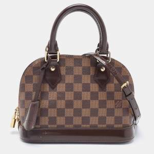 Pre Owned Louis Vuitton Damier Ebene Canvas Alma BB Bag