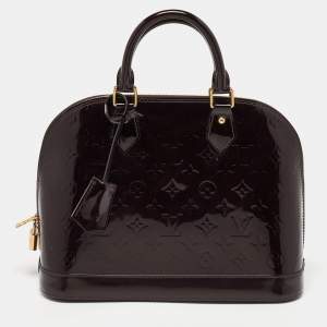 Louis Vuitton Amarante Monogram Vernis  Alma PM Bag