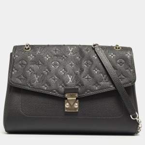 مملوكة مسبقًا Louis Vuitton Platine Monogram Empreinte Leather Studded St Germain MM Bag