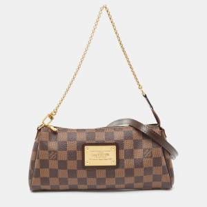 Pre Owned Louis Vuitton Damier Ebene Canvas Eva Pochette