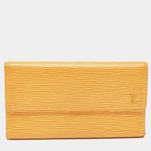 Louis Vuitton Tassel Yellow Epi Leather Porte Tresor International Wallet