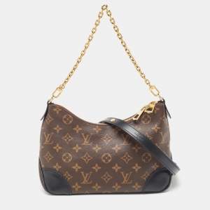 Pre Owned Louis Vuitton Black Monogram Canvas Boulogne Bag