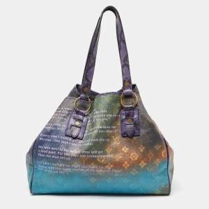 Pre Owned Louis Vuitton Multicolor Monogram Canvas Limited Edition Richard Prince Heartbreak Jokes Bag