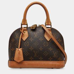 Pre Owned Louis Vuitton Brown Monogram Alma BB