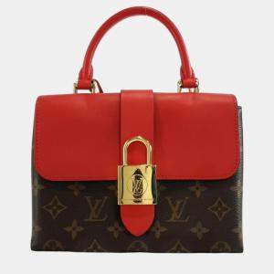 Louis Vuitton Red/Brown Monogram Canvas & Coquelicot Locky BB Top Handle Bag