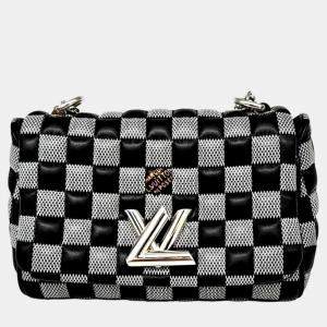 Louis Vuitton Black Damier Leather Twist BB Shoulder Bag