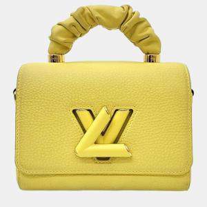 Louis Vuitton Yellow Leather Twist PM Top Handle Bag