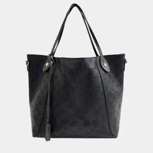 Louis Vuitton Black Mahine Leather Hina MM Tote Bag