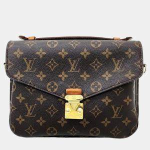 Louis Vuitton Brown Monogram Canvas Pochette Metis Shoulder Bag