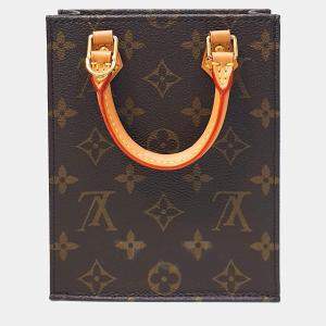 Louis Vuitton Brown Monogram Canvas Petit Sac Plat Tote Bag