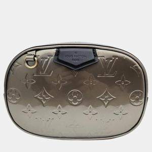 Louis Vuitton Grey Monogram Vernis Leather Belt Bag