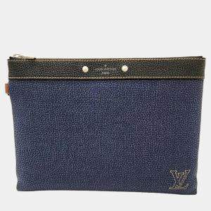 Louis Vuitton Navy Denim-tone Taurillon Leather To-Go Clutch Bag
