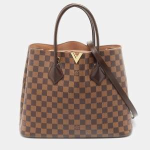 Pre Owned Louis Vuitton Damier Ebene Canvas Kensington V Bag
