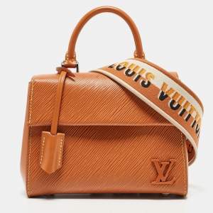Pre Owned Louis Vuitton Gold Honey Epi Leather Mini Cluny Bag